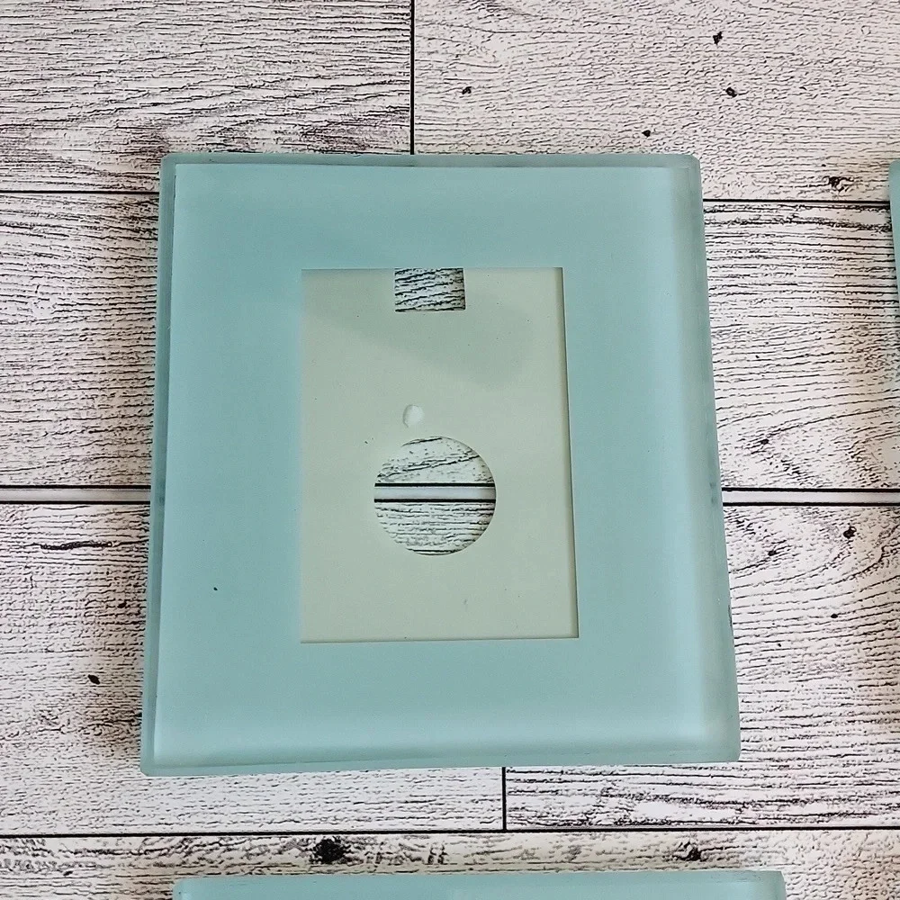 Glass Photoframe Coaster Set‎ of 4